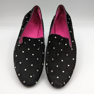 Banana Republic Demi Embellished Velvet Smoking Flat